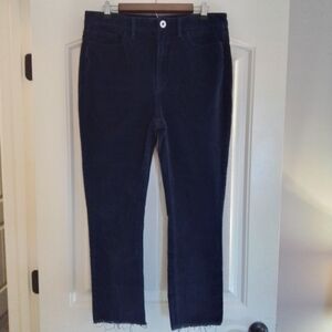 Vineyard Vines Corduroy Nautical Navy Blue Frayed Hem Pants - 31